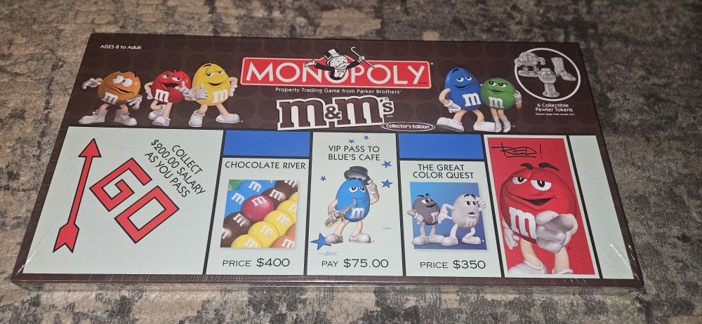 Monopoly M&M's Collector's Edition (2004). Brand New & Factory Sealed!! 