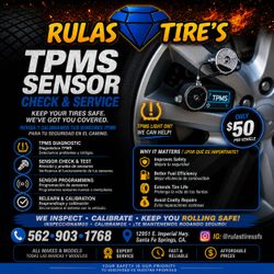 TPMS SENSORS CHECK & SERVICE