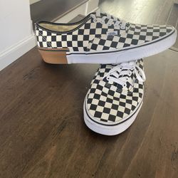 Checkered Vans - Size 11
