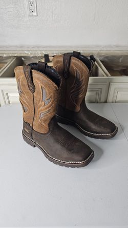 Size 8.5 EE Ariat Work Boots Soft Toe 