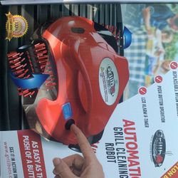 Automatic grill cleaning robot