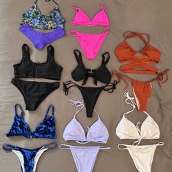 Womens / Juniors Bikini Bundle - 8 Sets - Size Medium