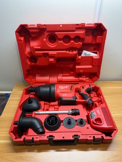 Milwaukee M12 AIRSNAKE Drain Cleaning Kit (2572-20) - Like New / Complete Set