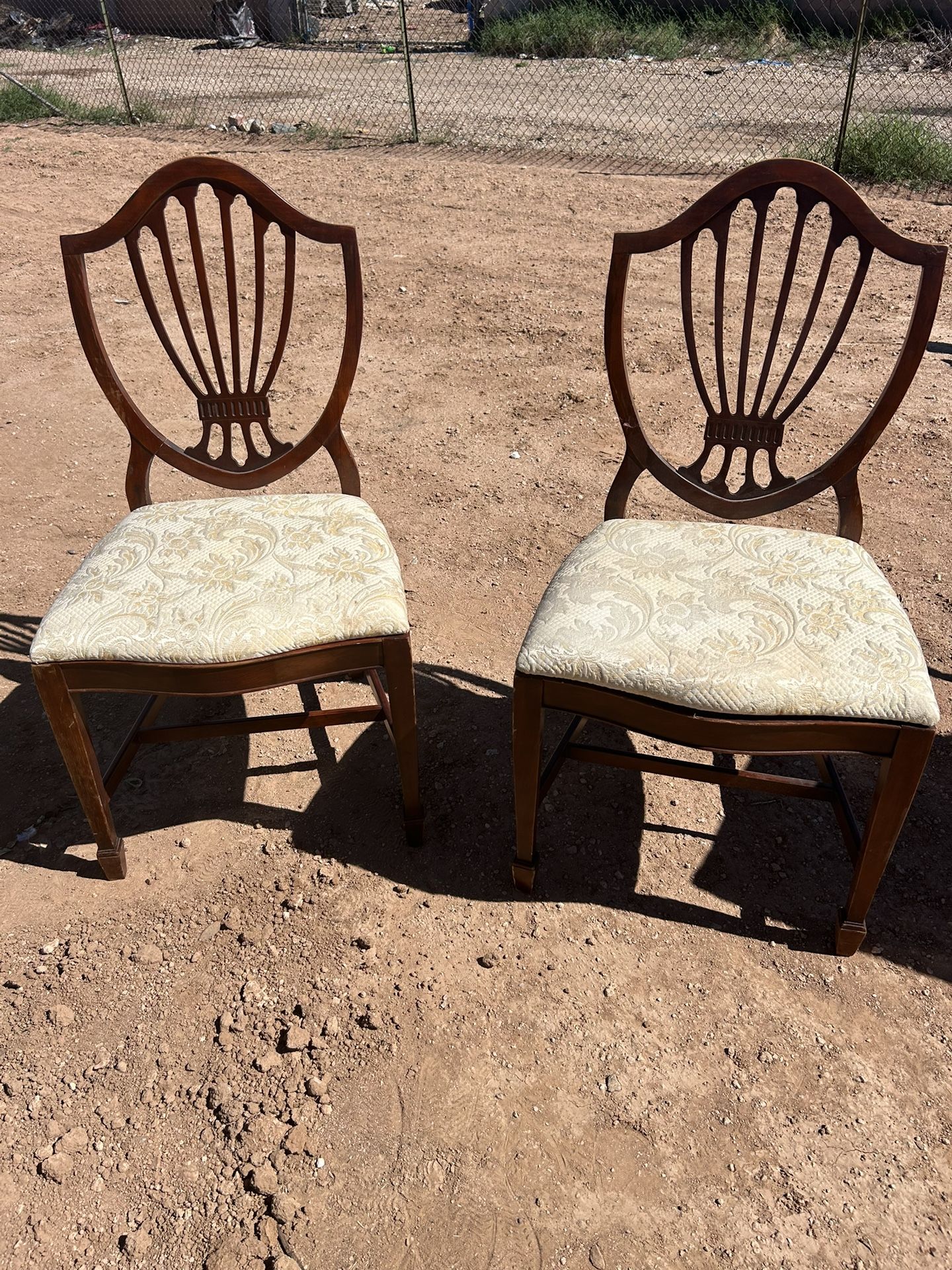 Pair Of Shield Back Chairs