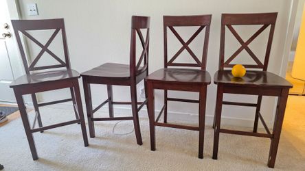 Wooden dinner/cafe chairs