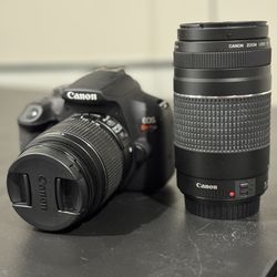 Canon Rebel T7 DSLR + 2 Lenses (18-55mm & 75-300mm) – Complete Photography Kit