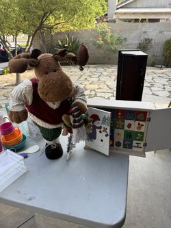 Christmas Calendar box and Moose $40 for both