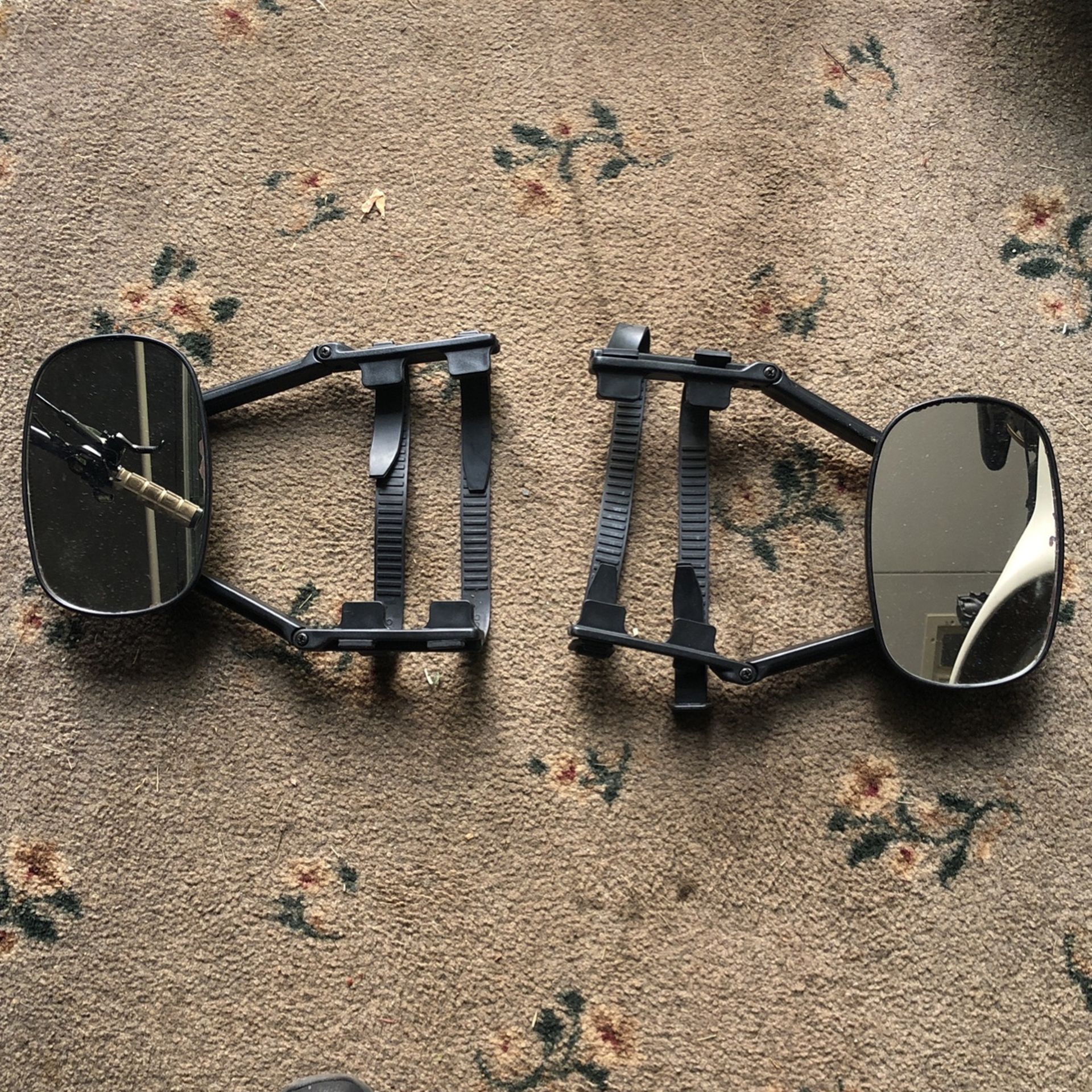 Side View Mirrors Fits Over Yours , If Pulling Camper Or Trailer Can See Butter Wider for your safety.