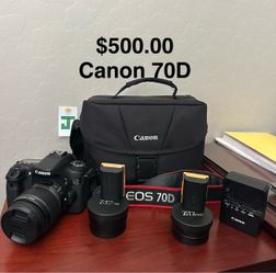 Canon 70d $500.00