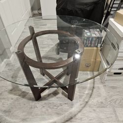 Round Glass Dining Table