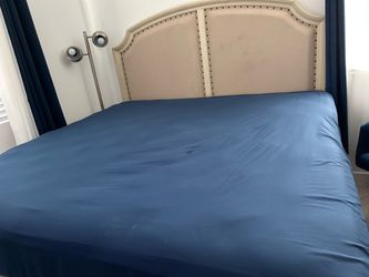 Upholstered Bed Frame with Headboard