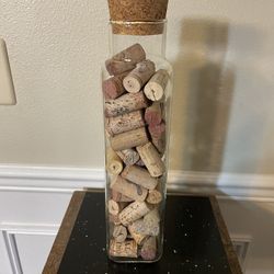 14” T Glass Bottle with Corks