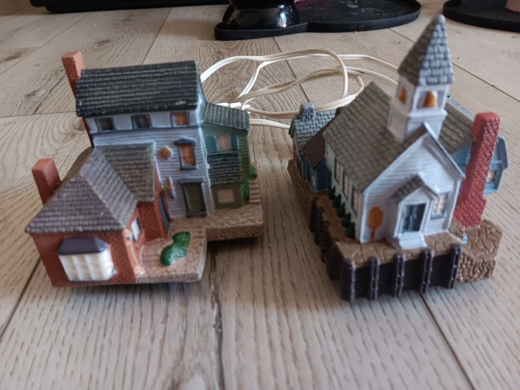 Vintage Christmas Houses