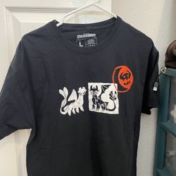 Dreamworks Black and White Dragon T Shirt with Orange Accent