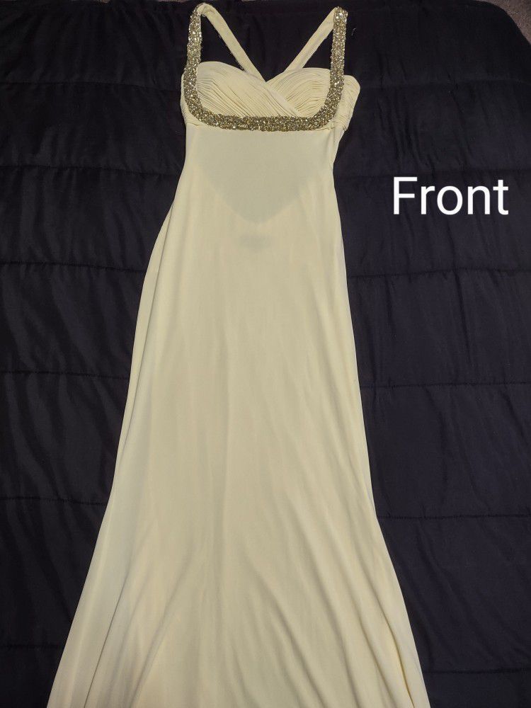 Beautiful Yellow Jovani Dress(Perfect For Prom Or Other event)