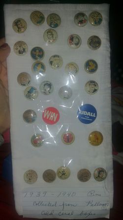 Old kellogs pins 25 takes all