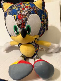 Sonic The Hedgehog Sticker Bomb Plush 18” SEGA Toy Factory Graffiti