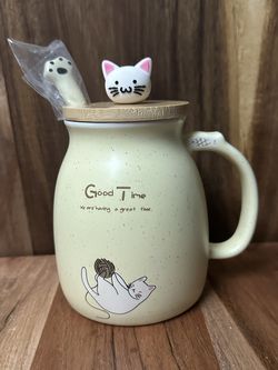 Kitty Comfort tea infuser mug -New