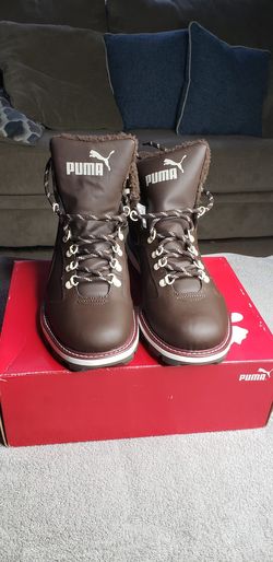 New winter boots puma brown chocolate size 10.5