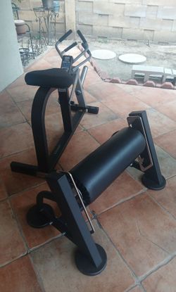 New Bulgarian Single-Leg Split Squat Hip Thrust Stand, Hammer Strength Life Fitness Technogym Icarian Exercise Gym Equipment