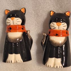 Black White Tuxedo Cat Salt/Pepper