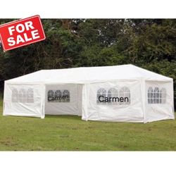 10x30 Canopy with Sidewalls and Windows, Outdoor Instant Canopy Tent for Parties
