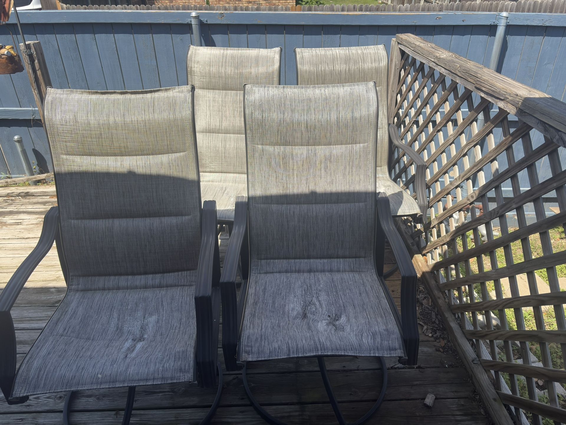 Patio chairs
