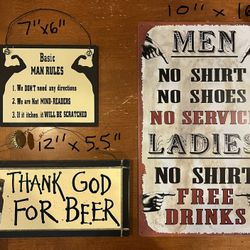 “Man Cave” Signs