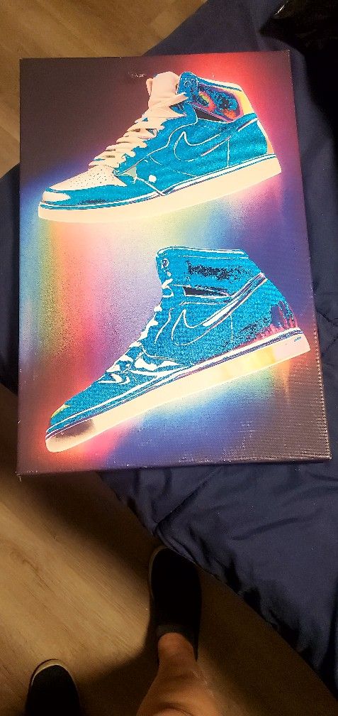 Canvas Nikes Shoe Art