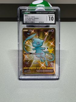 Pokemon Celebrations Gold Mew CGC GEM MINT 10