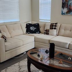 Beautiful L-Shape Sectional Sofa Set – Great Deal, Priced To Sale