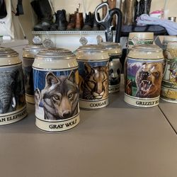 Anheuser Busch Steins Lot Of 9