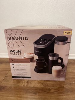 Keurig K-Cafe SMART Single Serve K-Cup Pod Coffee, Latte and Cappuccino  Maker, Black