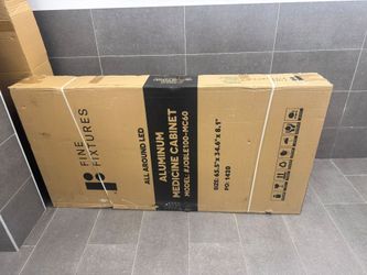 Fine Fixtures 60” LED Medicine Cabinet – Brand New in Box