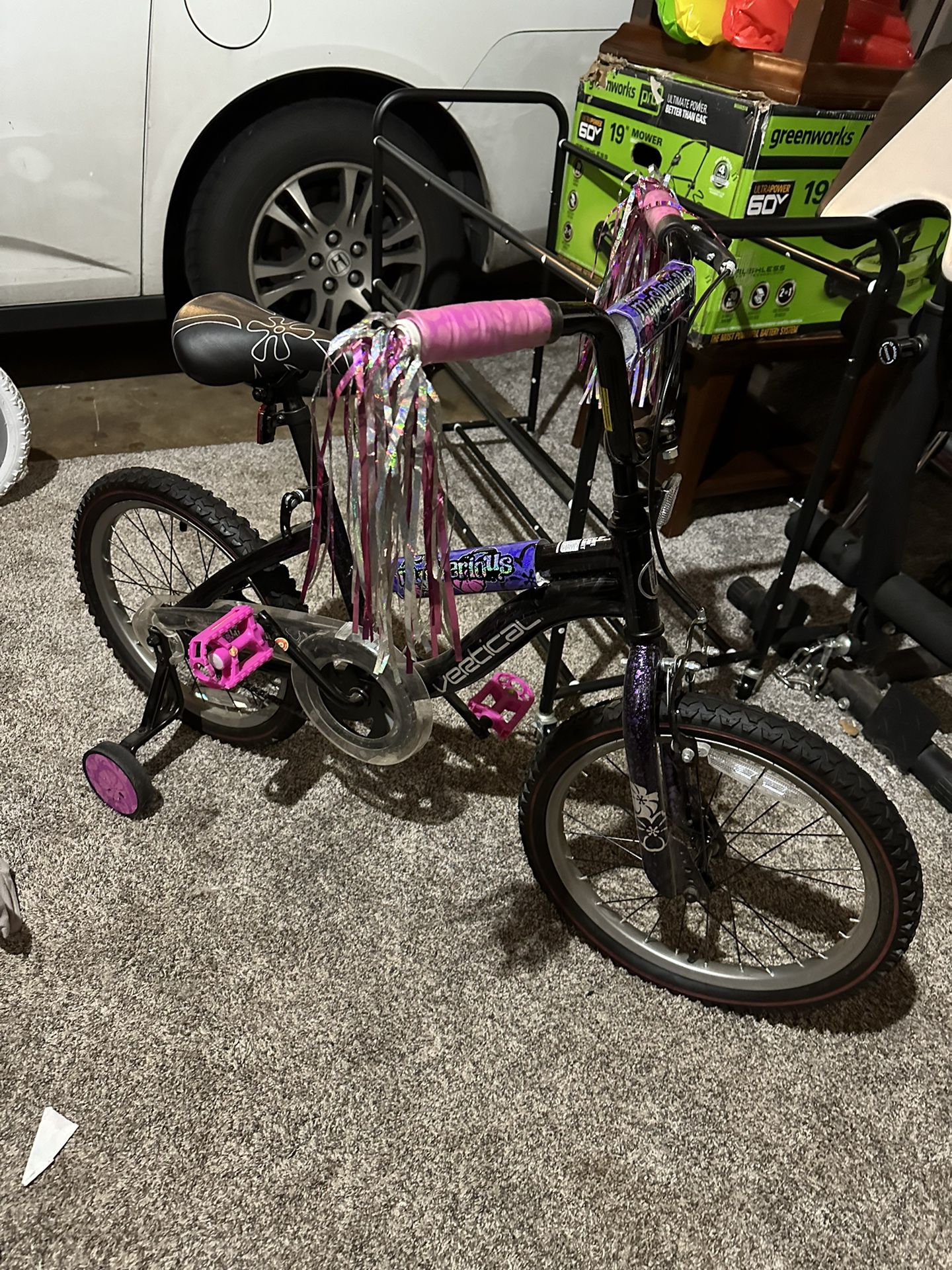 Two Children’s Bicycles Like New with Training Wheel Sets