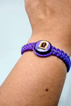 Purple Cord Bracelet Senor De Los Milagros Jesucrist