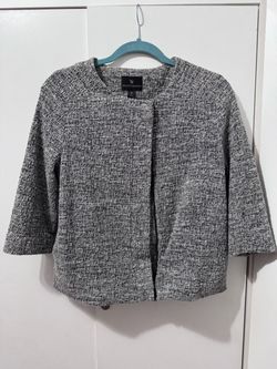 Worthington Women’s Textured Jacket – Size Medium – Gray/Black