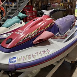 Two Jet skis With Tandem Trailer And Lockbox