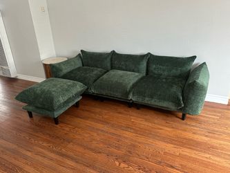 Beautiful chenille modular couch