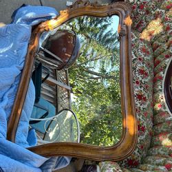 Estate Sale- Herndon Villandry French Style Carved Walnut Wall Mirror 