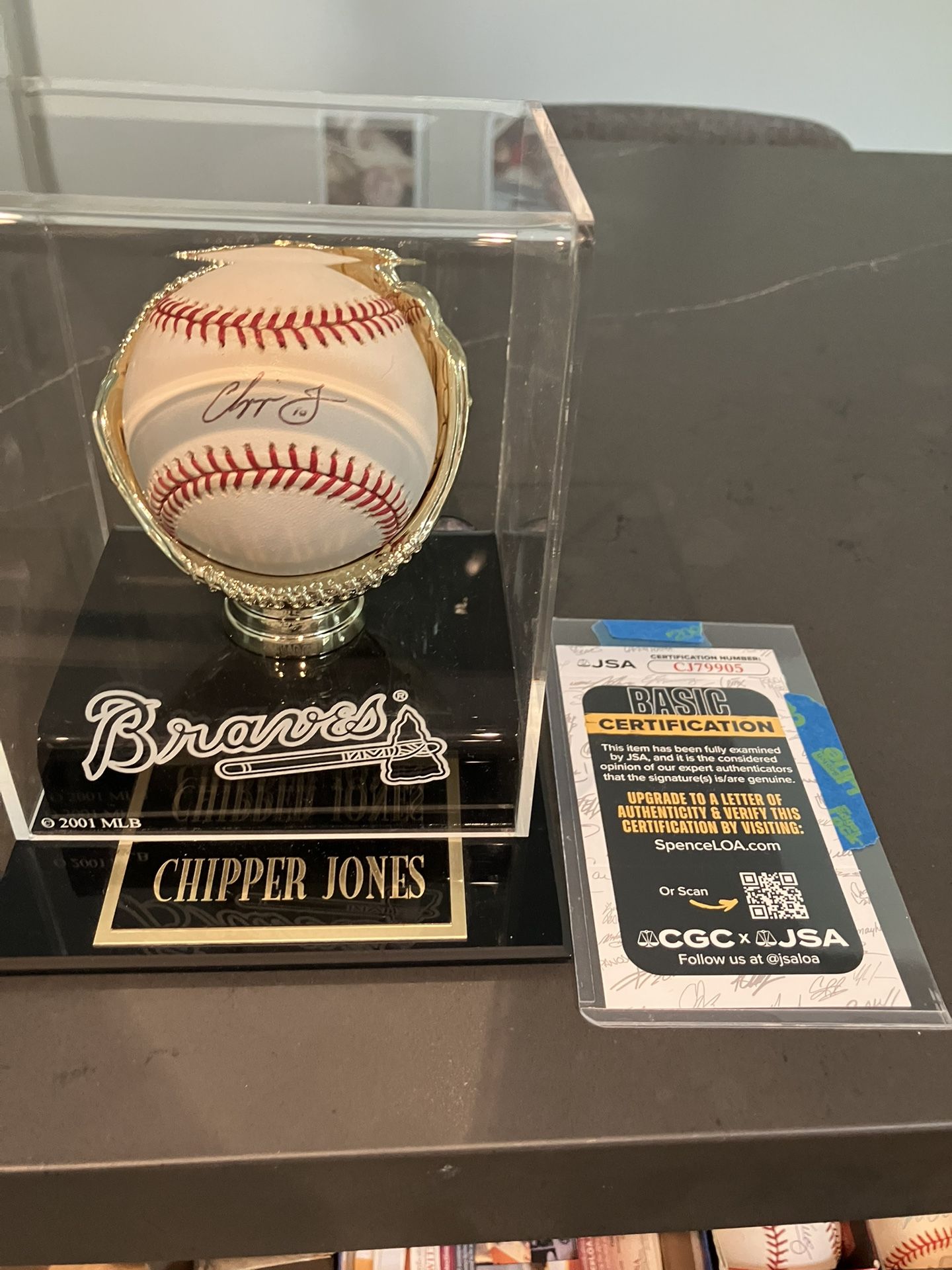 JSA Chipper Jones Signed Baseball