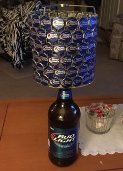 Hand made bud lamp