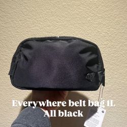 Lululemon Everywhere Belt Bag 1L - all Black Brand New With Tag