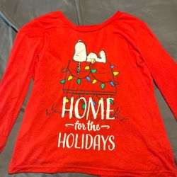 Red Snoopy Pj Sweatshirt 