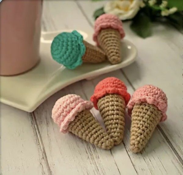 Handmade Crochet Ice Cream