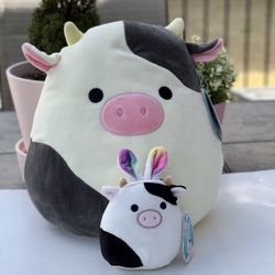 2 squishmallow 12”&5”