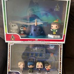 New set of 2 huge Funko pop scenes Elf and national lampoons vacation