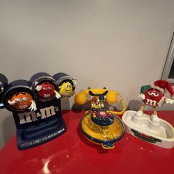 3 Vintage Mars M&M Candy Dispenser Collectible 