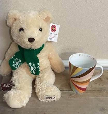 Cheesecake Factory Plush Bear and Mug $8 for Both