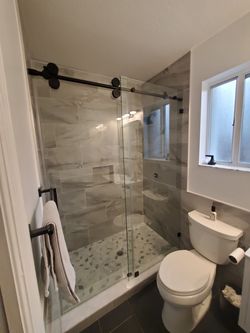 Shower glass doors